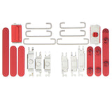Replacement Hard Buttons (Power / Volume / Switch) Compatible with Apple iPhone 13 / 13 Mini (Red)