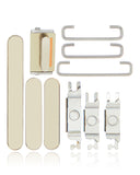 Replacement Hard Buttons (Power / Volume / Switch) Compatible with Apple iPhone 13 Pro / 13 Pro Max (Gold)