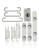 Replacement Hard Buttons (Power / Volume / Switch) Compatible with Apple iPhone 13 Pro / 13 Pro Max (Silver)