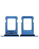 Replacement Dual Sim Card Tray Compatible with Apple iPhone 13 (Blue)