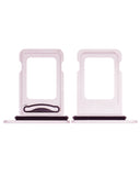 Replacement Dual Sim Card Tray Compatible with Apple iPhone 13 (Pink)
