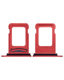 Replacement Dual Sim Card Tray Compatible with Apple iPhone 13 (Red)