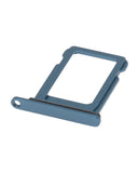 Replacement Single Sim Card Tray Compatible with Apple iPhone 13 Mini (Blue)