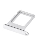Replacement Dual Sim Card Tray Compatible with Apple iPhone 13 Pro / 13 Pro Max (Silver)