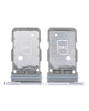 Replacement Dual Sim Card Tray Compatible with Samsung Galaxy S21 Plus (Phantom Silver)