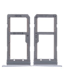 Replacement Dual Sim Card Tray Compatible with Samsung Galaxy S7 Edge (Black)