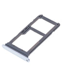 Replacement Dual Sim Card Tray Compatible with Samsung Galaxy S7 Edge (Silver)