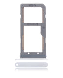 Replacement Dual Sim Card Tray Compatible with Samsung Galaxy S7 Edge (Silver)