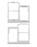 Replacement Dual Sim Card Tray Compatible with Samsung Galaxy A40 (A405 / 2019) (White)