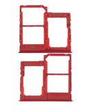 Replacement Dual Sim Card Tray Compatible with Samsung Galaxy A40 (A405 / 2019) (Red)