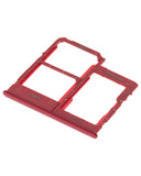 Replacement Dual Sim Card Tray Compatible with Samsung Galaxy A40 (A405 / 2019) (Red)