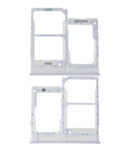 Replacement Dual Sim Card Tray Compatible with Samsung Galaxy A20E (A202 / 2019) (White)