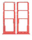 Replacement Dual Sim Card Tray Compatible with Samsung Galaxy A12 (A125 / 2020) (Red)
