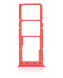 Replacement Dual Sim Card Tray Compatible with Samsung Galaxy A12 (A125 / 2020) (Red)