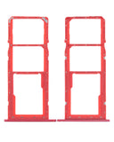 Replacement Dual Sim Card Tray Compatible with Samsung Galaxy A11 (A115 / 2020) (Red)