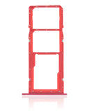 Replacement Dual Sim Card Tray Compatible with Samsung Galaxy A11 (A115 / 2020) (Red)