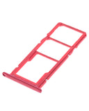 Replacement Dual Sim Card Tray Compatible with Samsung Galaxy A11 (A115 / 2020) (Red)