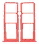 Replacement Dual Sim Card Tray Compatible with Samsung Galaxy A02 (A022 / 2020) (Red)