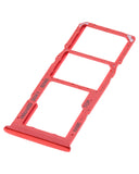 Replacement Dual Sim Card Tray Compatible with Samsung Galaxy A02 (A022 / 2020) (Red)