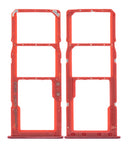 Replacement Dual Sim Card Tray Compatible with Samsung Galaxy A71 (A715 / 2020) (Red)