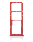Replacement Dual Sim Card Tray Compatible with Samsung Galaxy A71 (A715 / 2020) (Red)