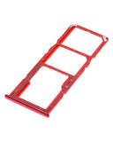 Replacement Dual Sim Card Tray Compatible with Samsung Galaxy A71 (A715 / 2020) (Red)