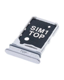 Replacement Dual Sim Card Tray Compatible with Samsung Galaxy A80 (A805 / 2019) (Ghost White)