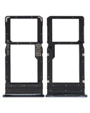 Replacement Dual Sim Card Tray Compatible with Motorola Moto G100 (XT2125-4 / 2021) (Slate Gray)