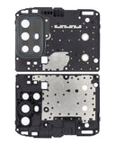 Replacement Back Camera Lens With Bracket Compatible with Motorola Moto G30 (XT2129 / 2021) (Phantom Black)