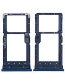 Replacement Sim Card Tray Compatible with Motorola Moto G Play (XT2093 / 2021) (Misty Blue)