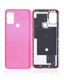 Replacement Back cover Glass Compatible with Motorola Moto G20 (XT2128 / 2021) (Flamingo Pink)