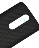 Replacement Back cover Glass Compatible with Motorola Droid Turbo 2 (XT1585 / XT1580 / XT1581 / 2015) (Used OEM Pull: Grade A) (Black)