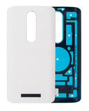 Replacement Back cover Glass Compatible with Motorola Droid Turbo 2 (XT1585 / XT1580 / XT1581 / 2015) (White)