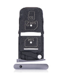 Replacement Sim Card Tray Compatible with Motorola Moto Z Force Droid (XT1650-02 / 2016) (Black)