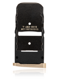 Replacement Sim Card Tray Compatible with Motorola Moto Z Force Droid (XT1650-02 / 2016) (Gold)