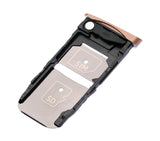 Replacement Sim Card Tray Compatible with Motorola Moto Z Force Droid (XT1650-02 / 2016) (Rose Gold)