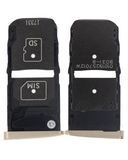 Replacement Sim Card Tray Compatible with Motorola Moto Z Droid (XT1650-01 / 2016) (Gold)