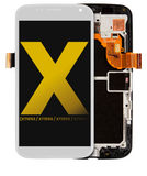 Replacement LCD Assembly With Frame Compatible with Motorola Moto X (XT1060 / 2013) (Refurbished) (White)