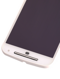 Replacement LCD Assembly With Frame Compatible with Motorola Moto G2 (XT1064 / XT1068 / XT1069 / 2014) (Refurbished) (White)