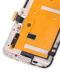Replacement LCD Assembly With Frame Compatible with Motorola Moto G2 (XT1064 / XT1068 / XT1069 / 2014) (Refurbished) (White)