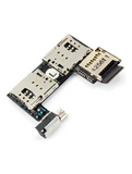 Replacement Sim Card Reader Flex With Board Compatible with Motorola Moto G2 (XT1068 / 2014) (Dual Sim)