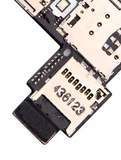 Replacement Sim Card Reader Flex With Board Compatible with Motorola Moto G2 (XT1068 / 2014) (Dual Sim)