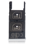 Replacement Sim Card Tray Compatible with Motorola Moto X Style (XT1572 / 2015) (Silver)
