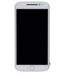Replacement LCD Assembly With Frame Compatible with Motorola Moto G4 Plus (XT1640 / XT1641 / XT1642 / XT1644 / 2016) (Refurbished) (White)