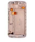 Replacement LCD Assembly With Frame Compatible with Motorola Moto G4 Plus (XT1640 / XT1641 / XT1642 / XT1644 / 2016) (Refurbished) (White)