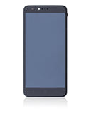 Replacement LCD Assembly With Frame Compatible with ZTE ZMax Pro (Z981) (Refurbished) (Black)