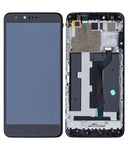 Replacement LCD Assembly With Frame Compatible with ZTE ZMax Pro (Z981) (Refurbished) (Black)