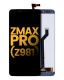 Replacement LCD Assembly Without Frame Compatible with ZTE ZMax Pro (Z981) (Refurbished) (Black)