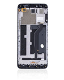 Replacement LCD Assembly With Frame Compatible with ZTE Blade X Max (Z983) (Refurbished) (Black)