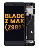 Replacement LCD Assembly With Frame Compatible with ZTE Blade Z Max (Z982) (Refurbished) (All Colors)